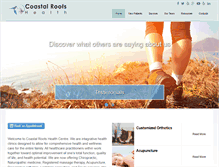 Tablet Screenshot of coastalrootshealth.com